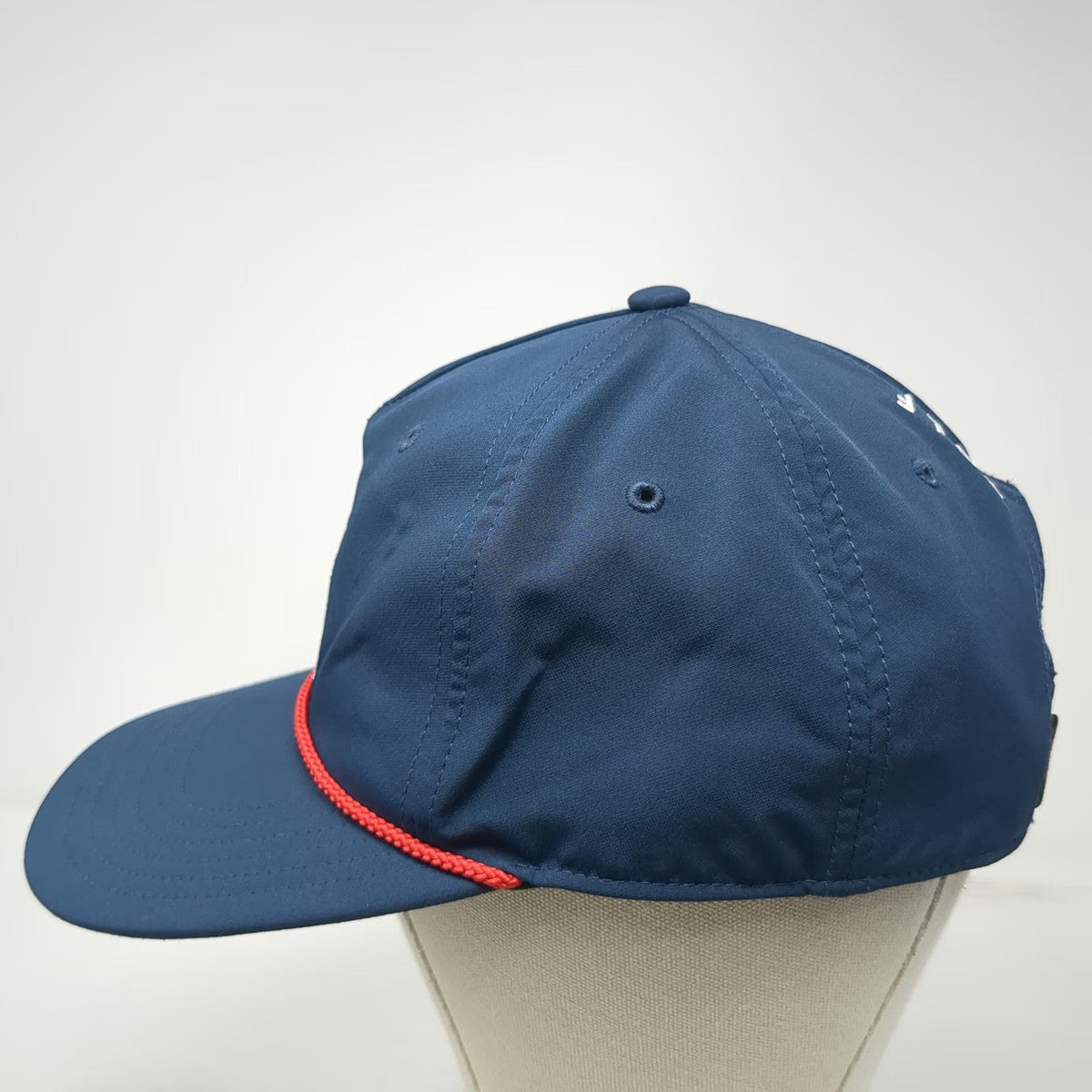 Adidas 5 Panel Blue One Size Hat Blackwolf Run Golf Rope Snapback Performance
