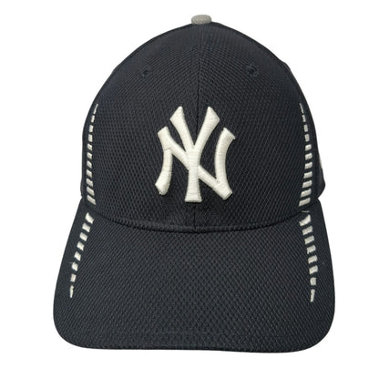 New York Yankees MLB New Era Baseball Cap Blue L 39THIRTY Stretch Fit Dash Hat