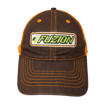 Fuzion Snapback Trucker Hat Multi One Size Adjustable Embroidered Mesh Back