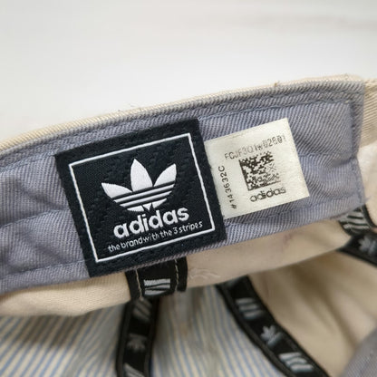 Adidas Baseball Cap Beige One Size Trefoil Embroidered Logo Slideback Hat
