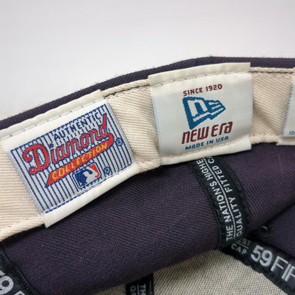 Boston Red Sox MLB New Era Blue 7 1/8 Wool Diamond Collection USA Hat Vintage