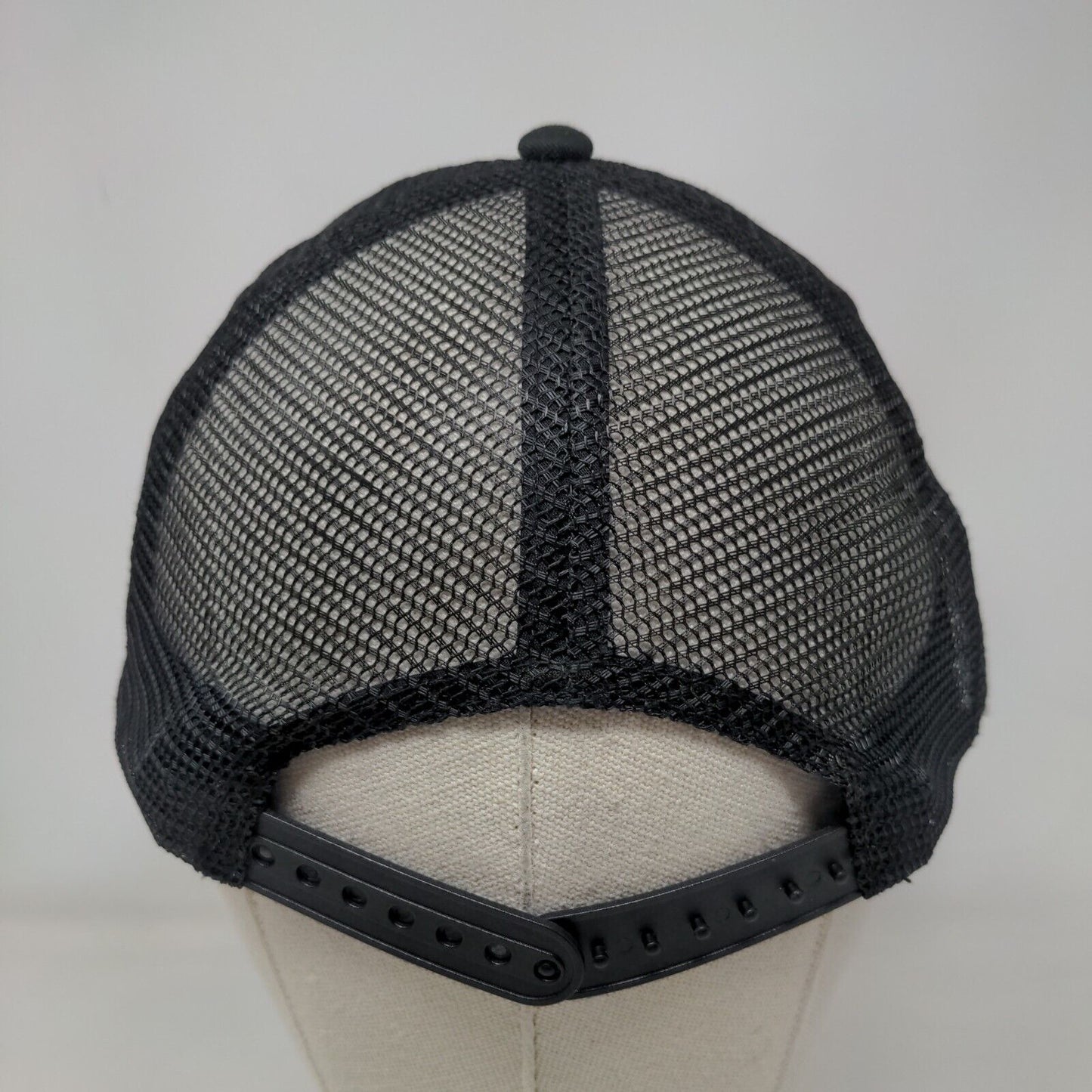Zyia Active Snapback Mesh Back Trucker Hat Black One Size Adjustable
