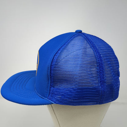 K-Studio Trucker Hat Blue Mesh Snapback Pioneer Wagon Logo Rope Trim Vintage