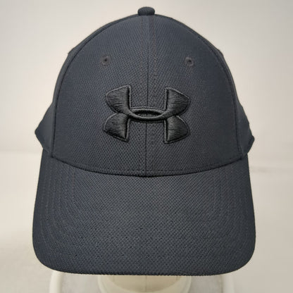 Under Armour Baseball Cap Black L Tonal Logo Performance Curved Brim Classic Hat
