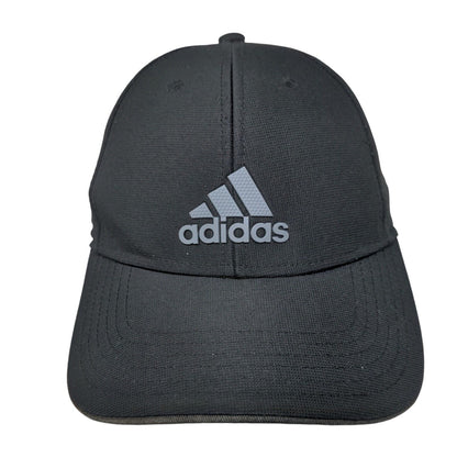 Adidas Strapback Hat Black One Size Adjustable Vented Holes 6 Panel