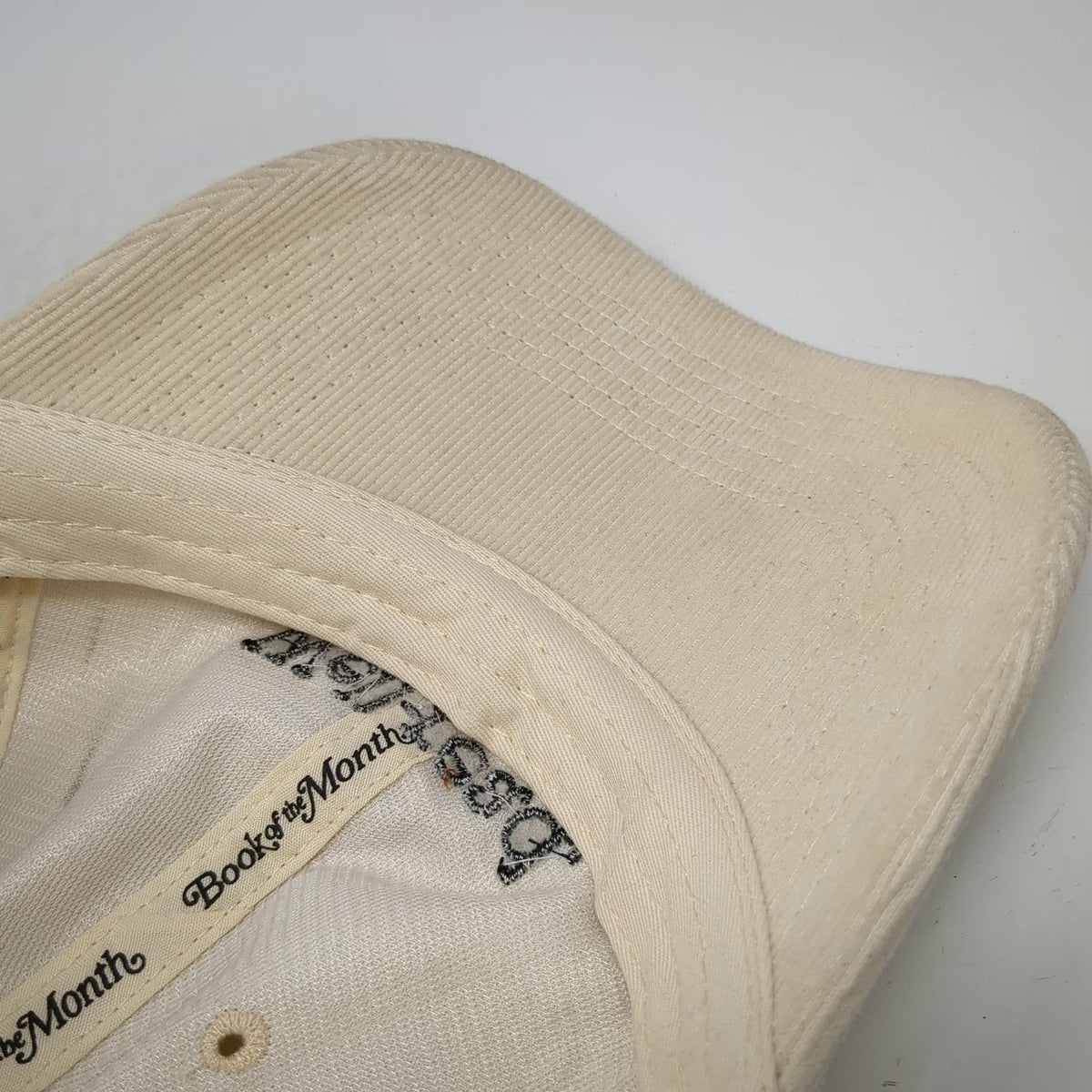 Book of the Month Baseball Cap Beige One Size Well-read Corduroy Slideback Hat