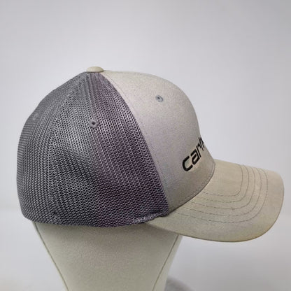 Carhartt Baseball Cap Gray One Size Mesh Back Embroidered Logo Workwear Hat