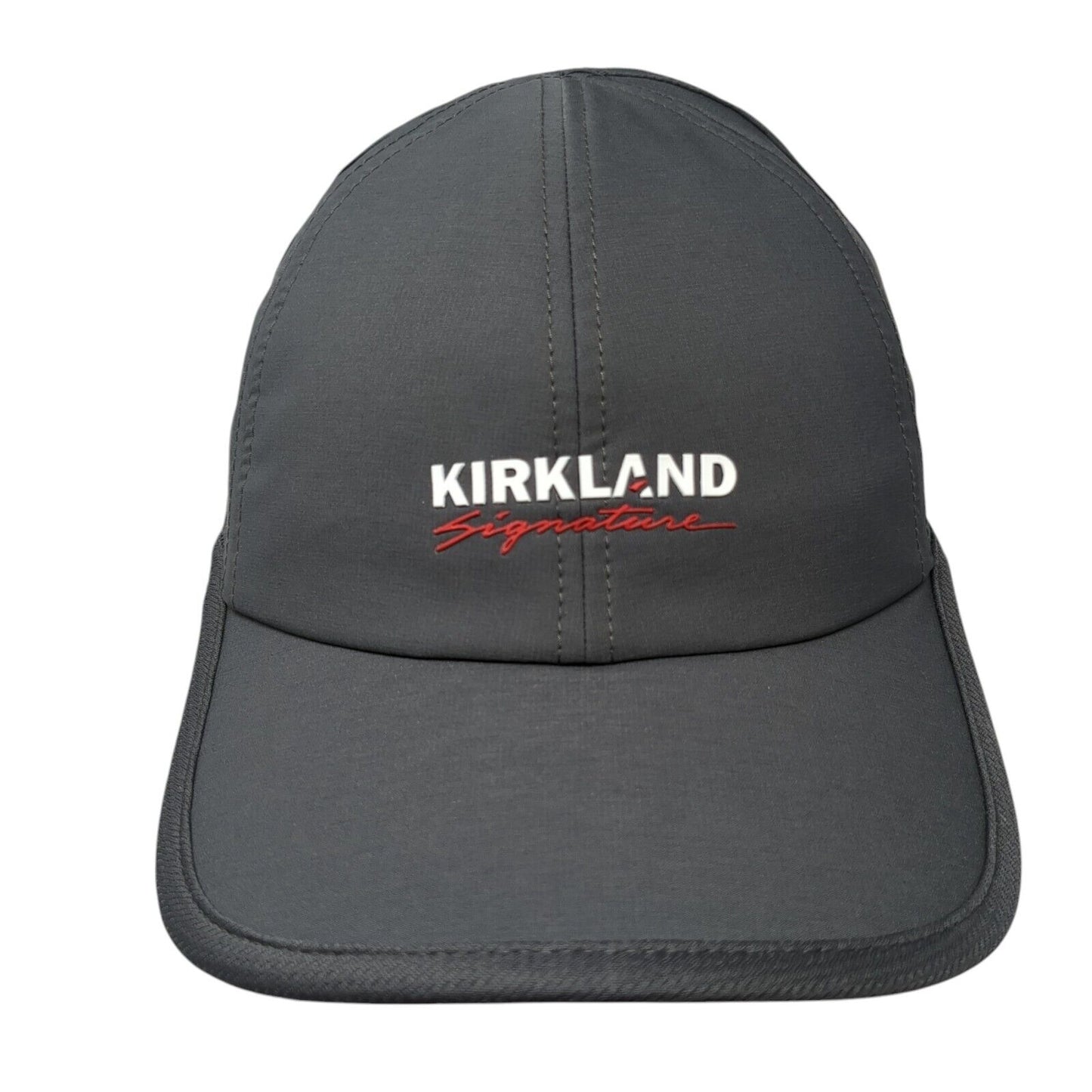 Kirkland Signature Strapback Hat Gray One Size Adjustable Perforated