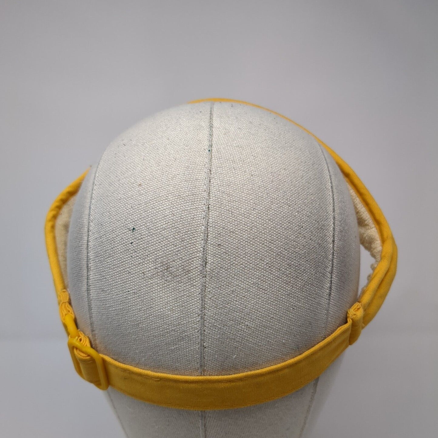 Unbranded Slideback Sun Visor Hat Yellow One Size Letter Patch Solid