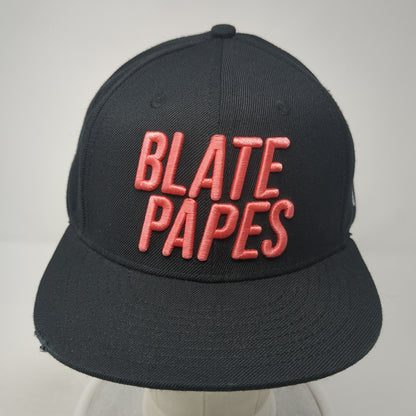 Blate Papes Your Mom's Favorite Snapback Hat Black OS Adjustable Embroidered