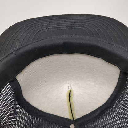 San Sun Berghoff Beer Trucker Hat Black Red Snapback Mesh Cap OSFA Vintage