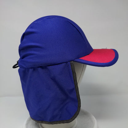 Radicool Toggle Back Hat Purple Large Embroidered Ear Neck Flap Outdoor