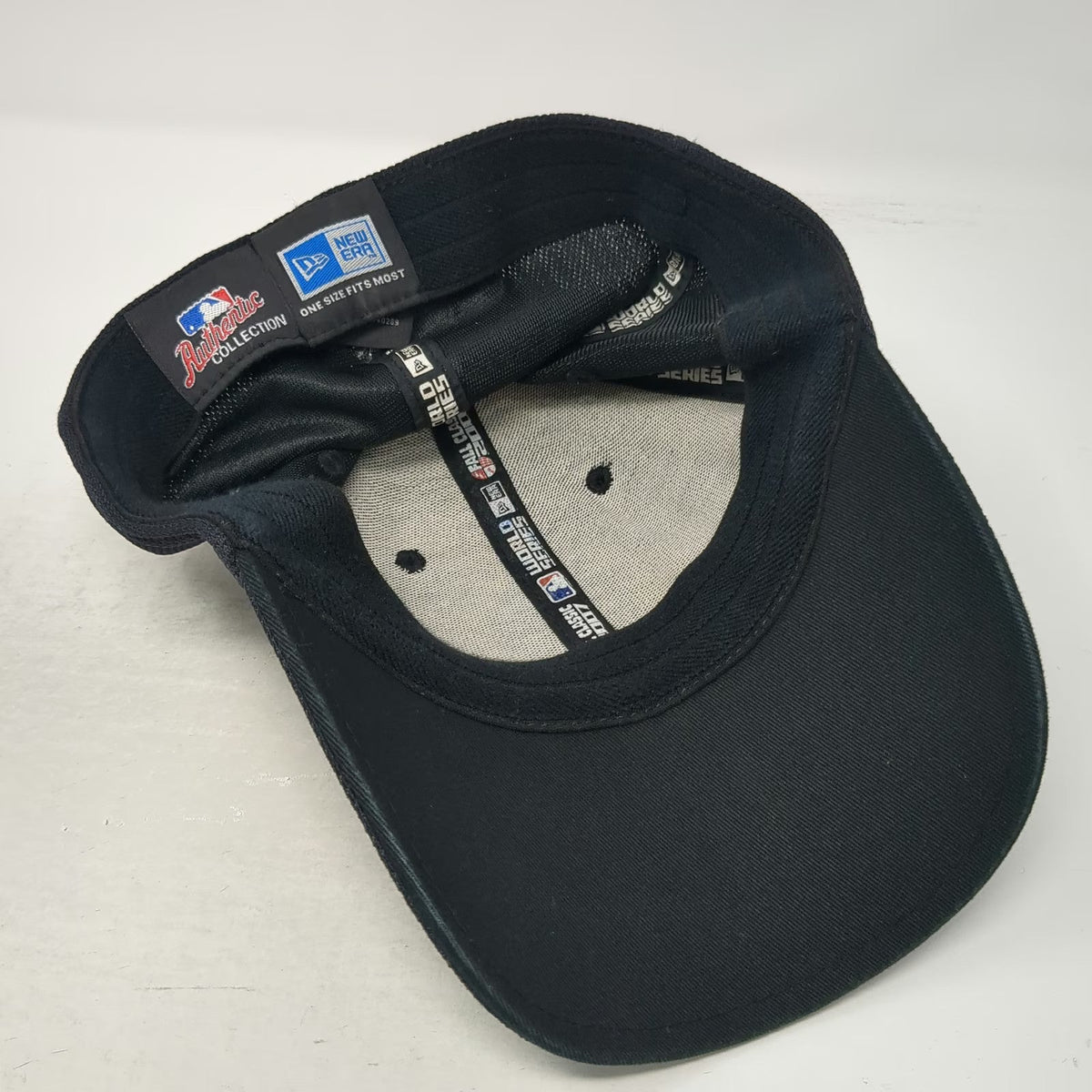 New Era MLB Red Sox 2007 World Series Champions Black Baseball Cap Hat One Size