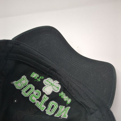 Boston Massachusetts Est 1630 Slideback Baseball Cap Black OS Bay State Apparel