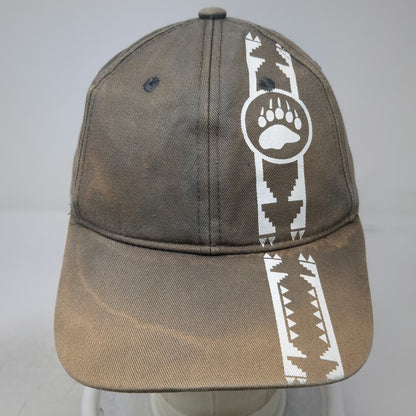 Gray Baseball Cap One Size Bear Paw Geometric Pattern Yellowstone Strapback Hat