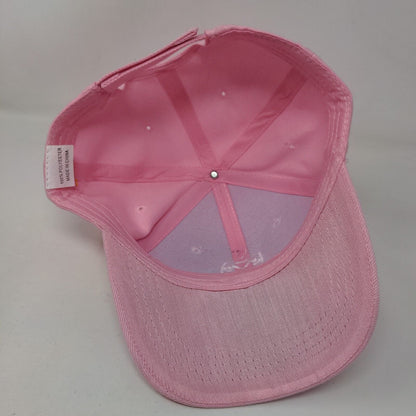 RAM Dennis Dillon Strapback Hat Pink One Size Adjustable Embroidered