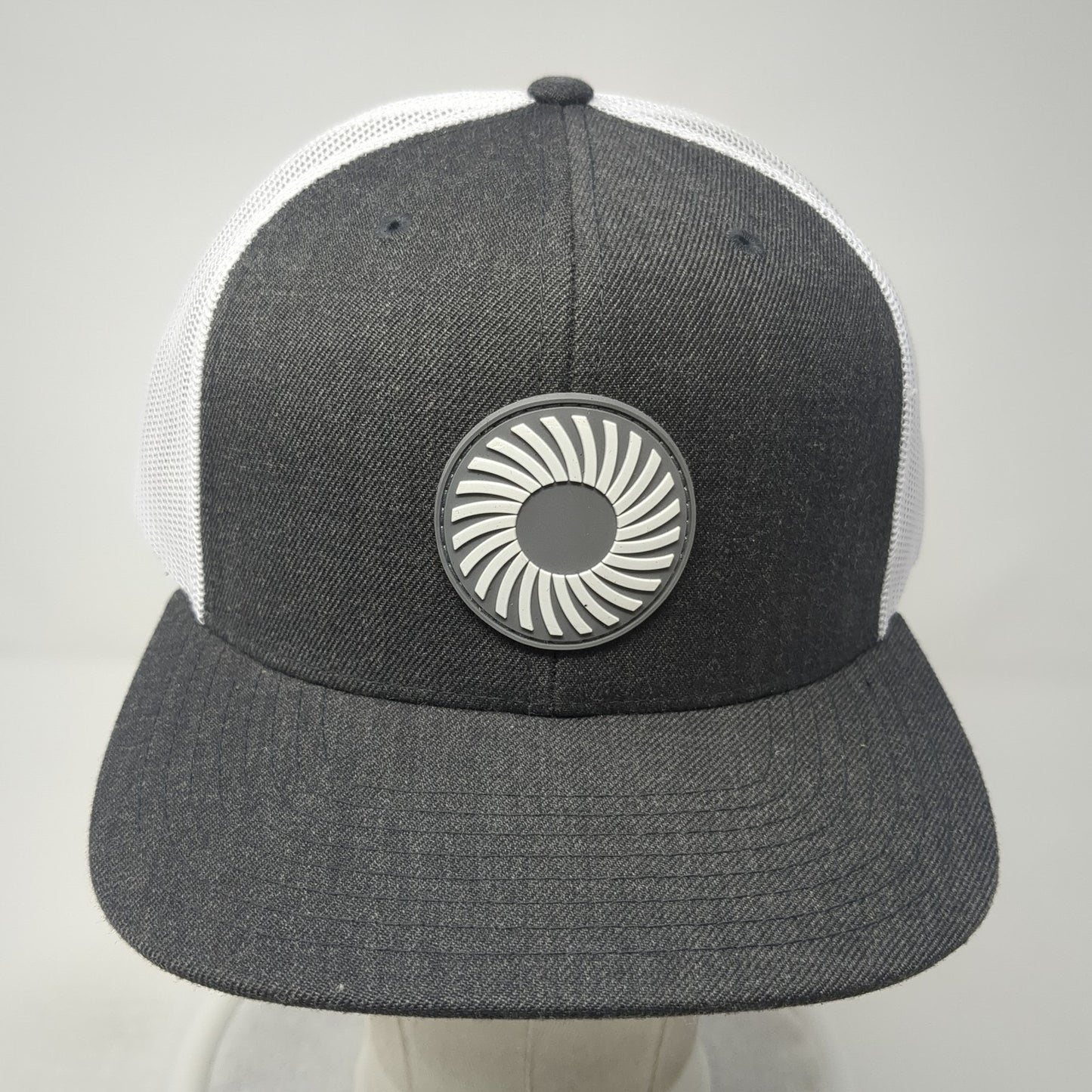 Unbranded Snapback Trucker Hat Gray One Size Adjustable Mesh Back 6 Panel