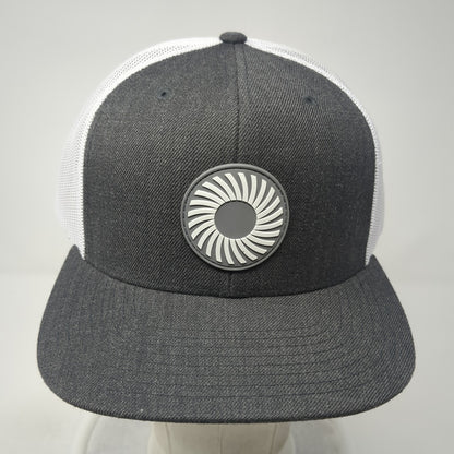 Unbranded Snapback Trucker Hat Gray One Size Adjustable Mesh Back 6 Panel