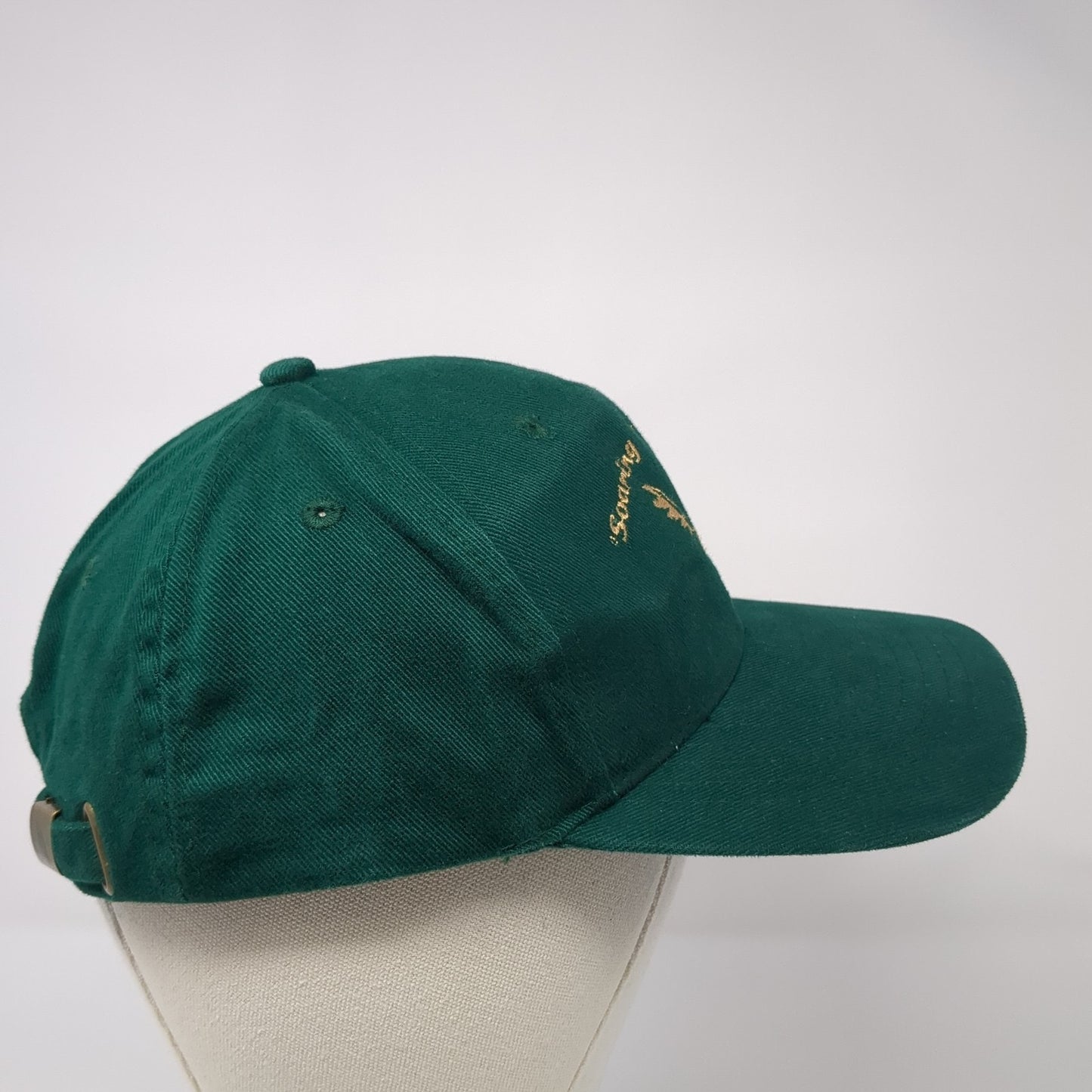 Soaring To Serenity Slideback Hat Green One Size Adjustable Cotton Deluxe