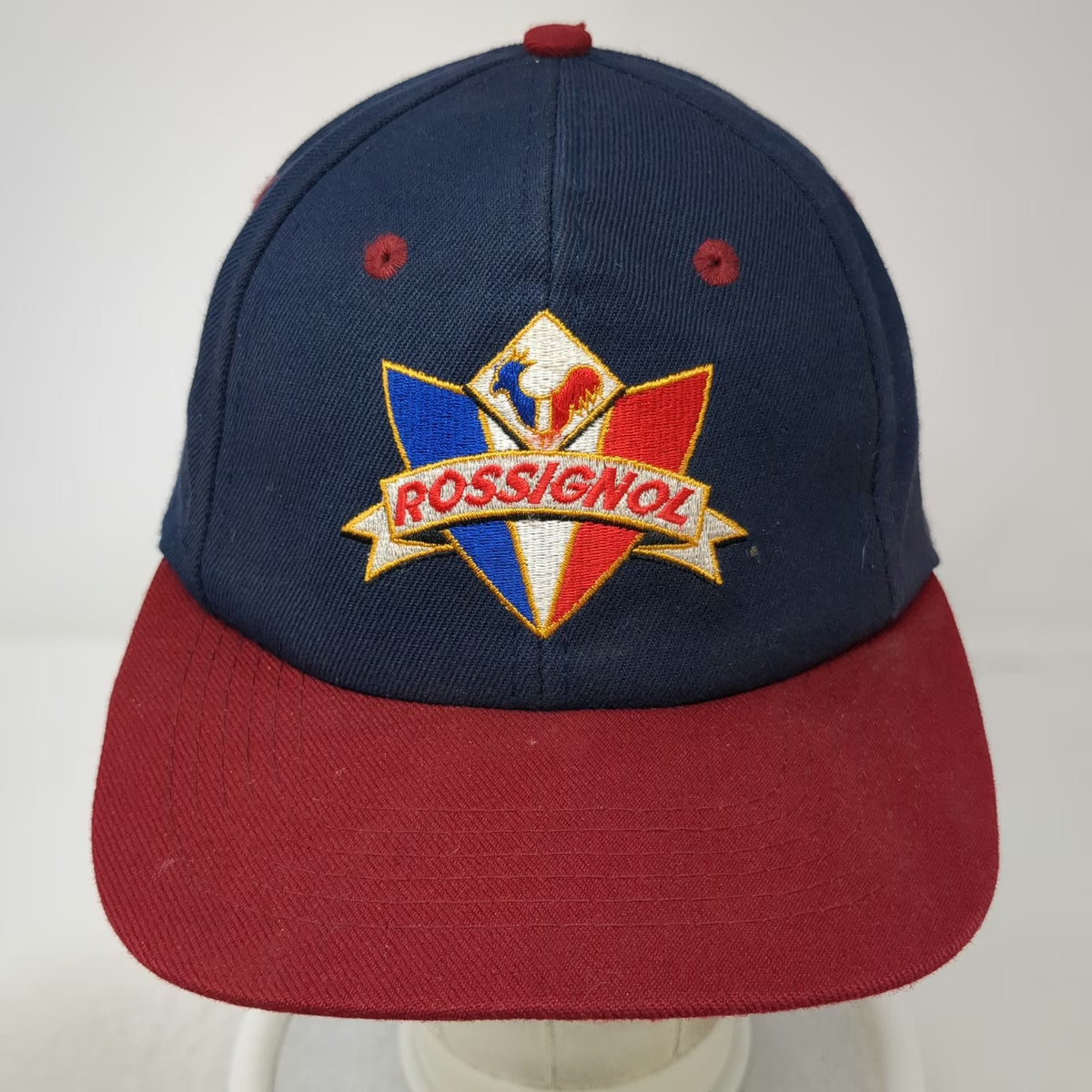 Rossignol Baseball Cap Blue Red One Size Embroidered Logo Strapback Hat Skiing