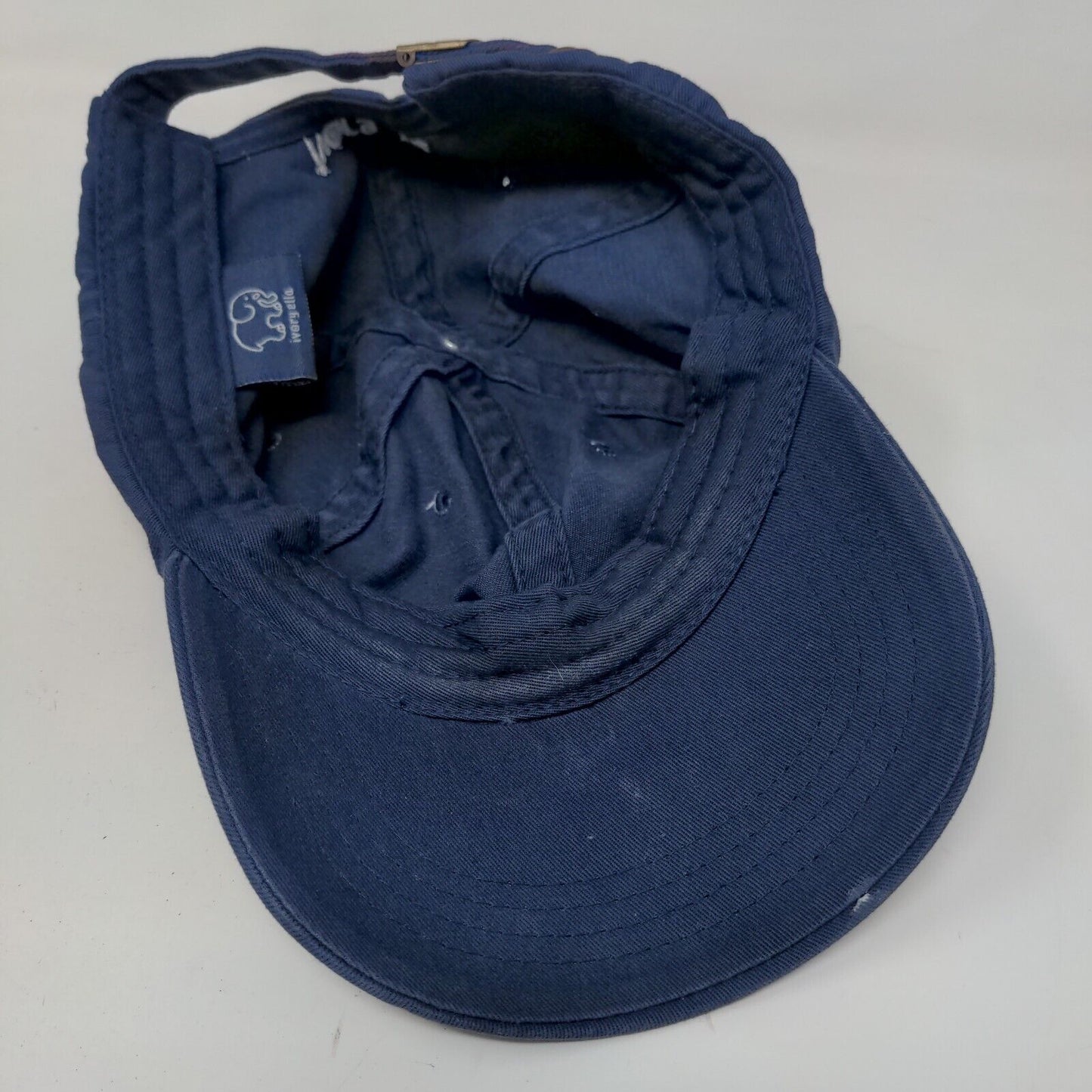 Ivory Ella Women's Slideback Hat Blue Adjustable Embroidered Logo