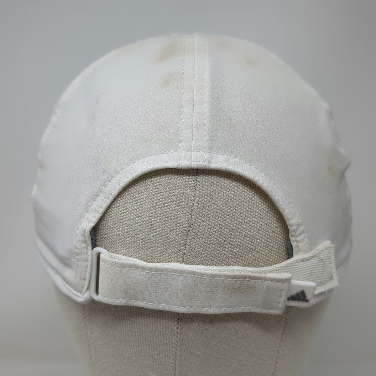 adidas Baseball Cap White One Size Climalite Mesh Performance Strapback Hat