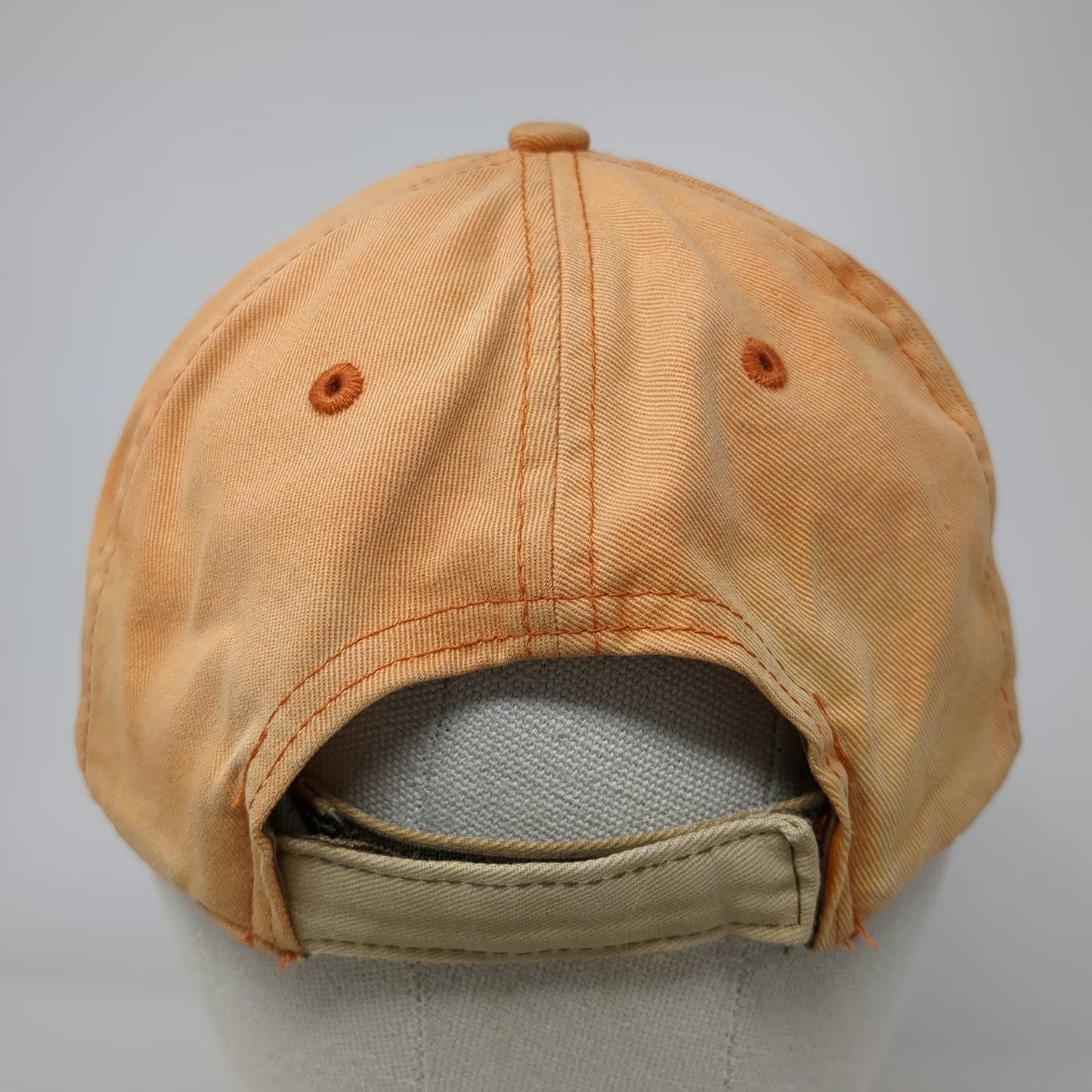 Cabela's Baseball Cap Orange One Size Strapback World's Foremost Outfitter Hat
