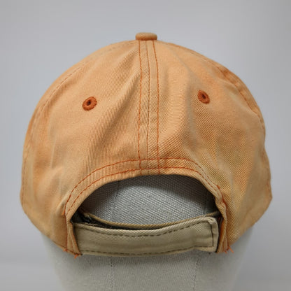 Cabela's Baseball Cap Orange One Size Strapback World's Foremost Outfitter Hat