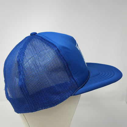 Bitburg Rod & Gun Club Germany Blue Trucker Hat One Size Mesh Snapback Rope