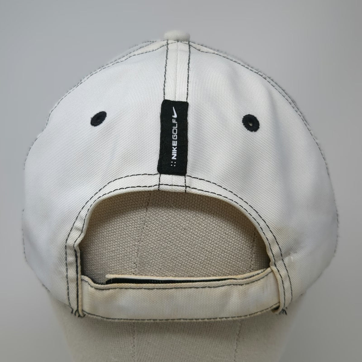 Nike Baseball Cap White One Size SAS Logo Contrast Stitching Polyester Golf Hat