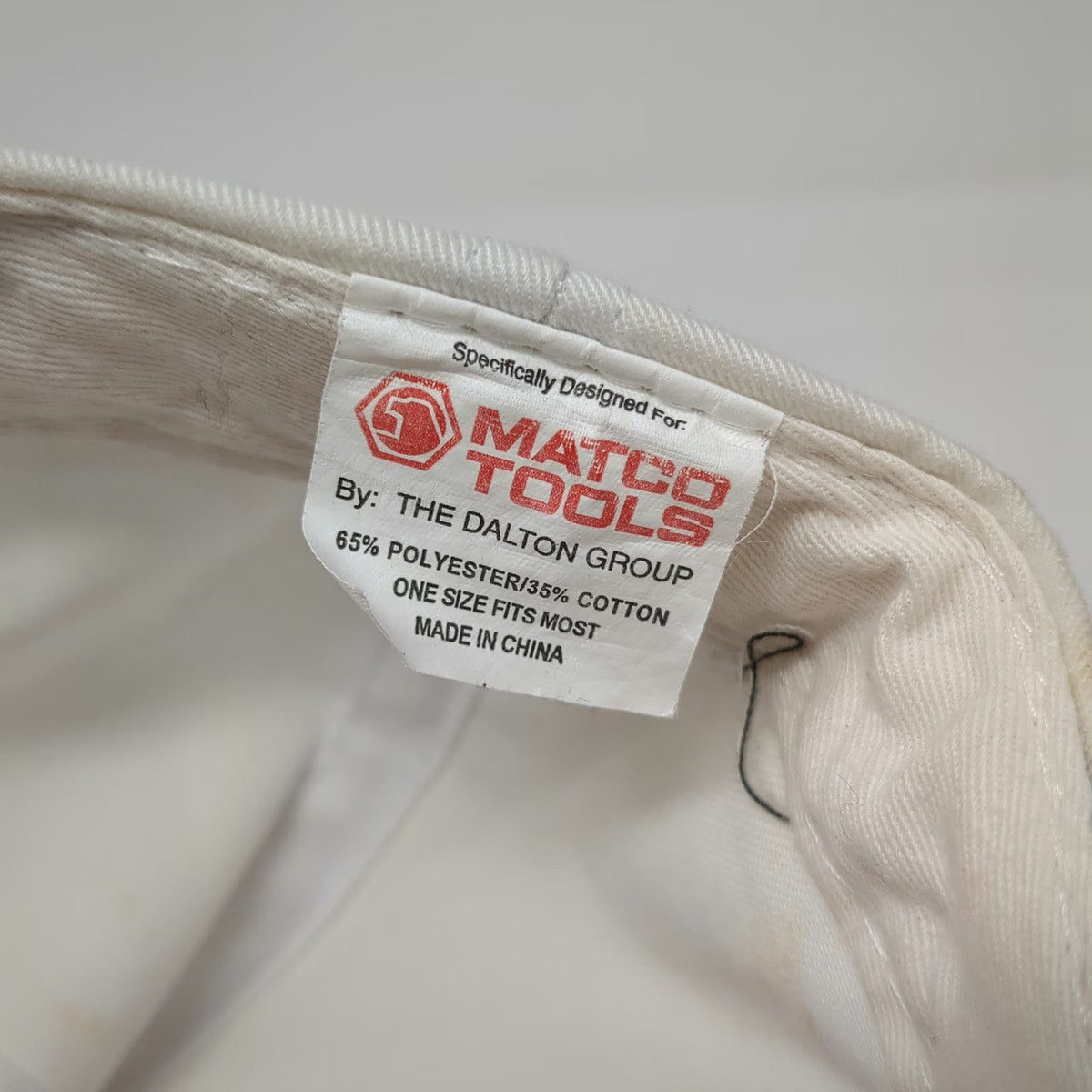 Matco Tools Racing Snapback Hat White Black Red Yellow One Size Embroidered Logo