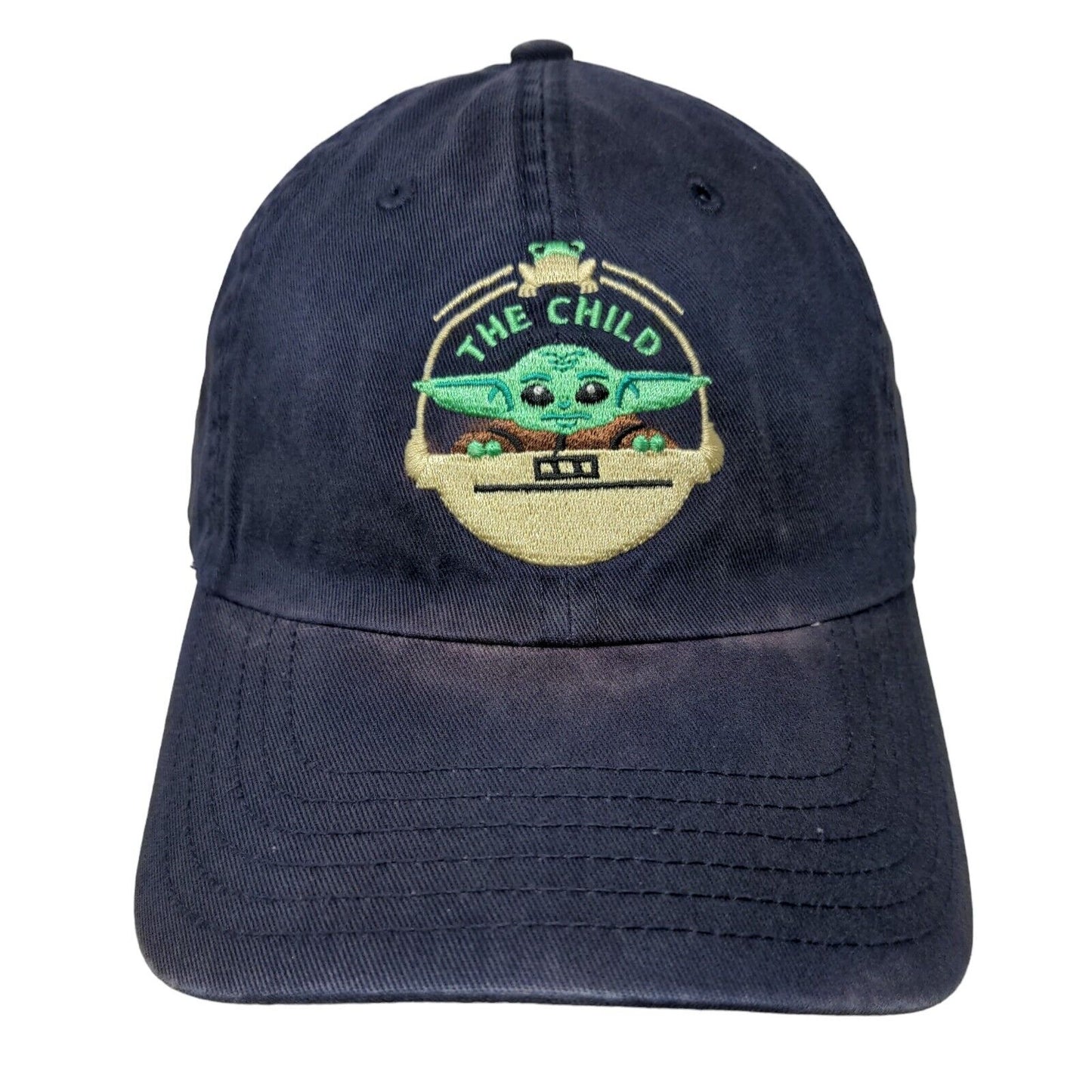 The Child Mandalorian Slideback Hat Blue OSFM Adjustable Embroidered Star Wars