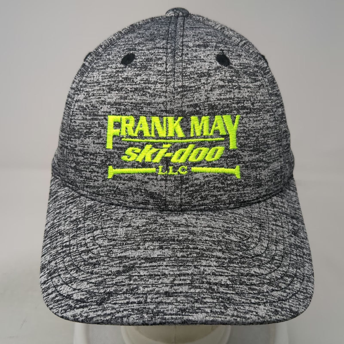 Sport-Tek Snapback Gray Hat One Size Frank May Ski-Doo Space Dye Green Polyester