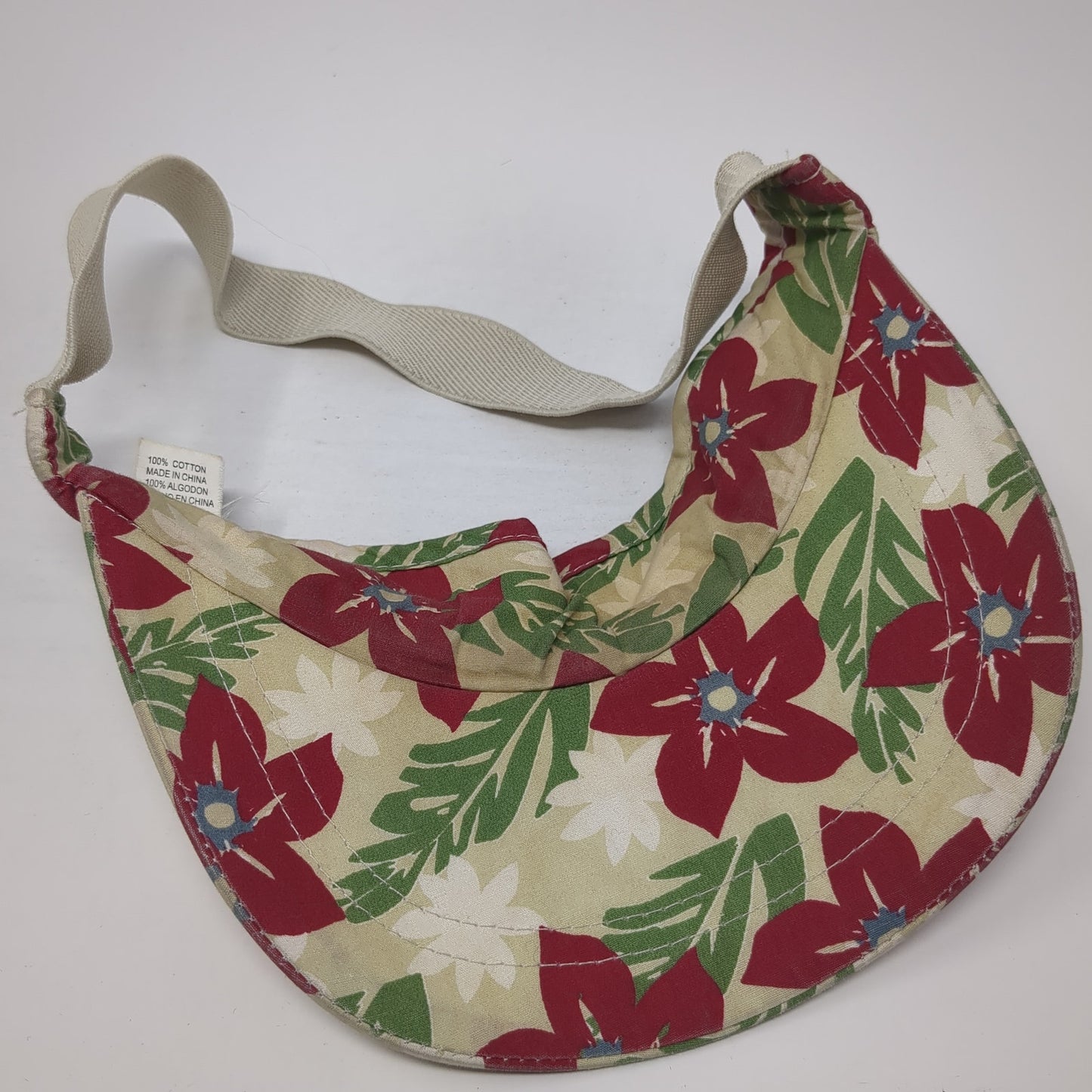 Faded Glory Sun Visor Hat Multicolor OS Adjustable Lightweight Floral Print