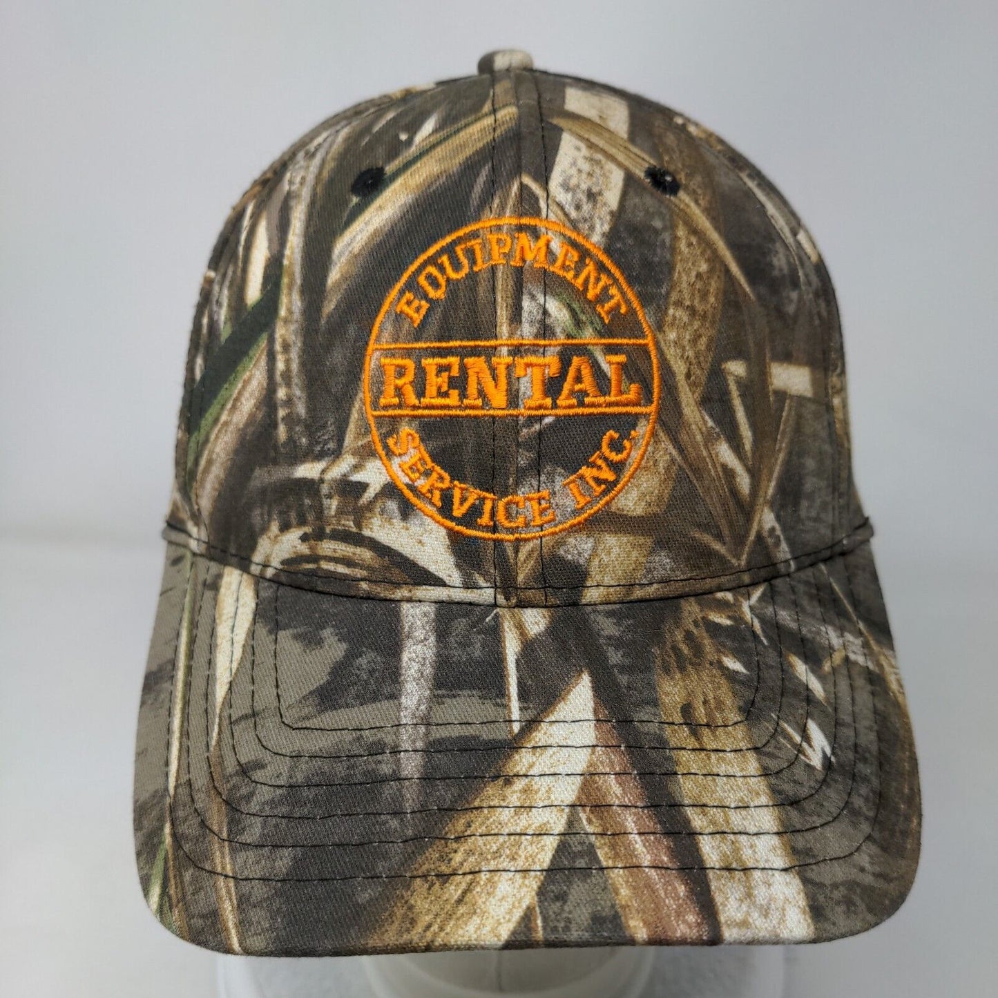 Equipment Rental Service Inc. Strapback Hat Camo One Size Cap America