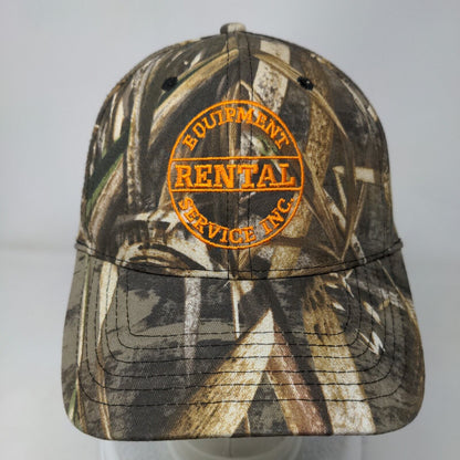Equipment Rental Service Inc. Strapback Hat Camo One Size Cap America