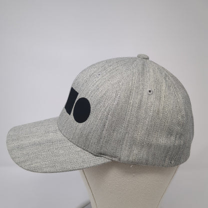Idaho Spell Out Fitted Hat Gray XL Embroidered Stretch Flexfit Yupoong