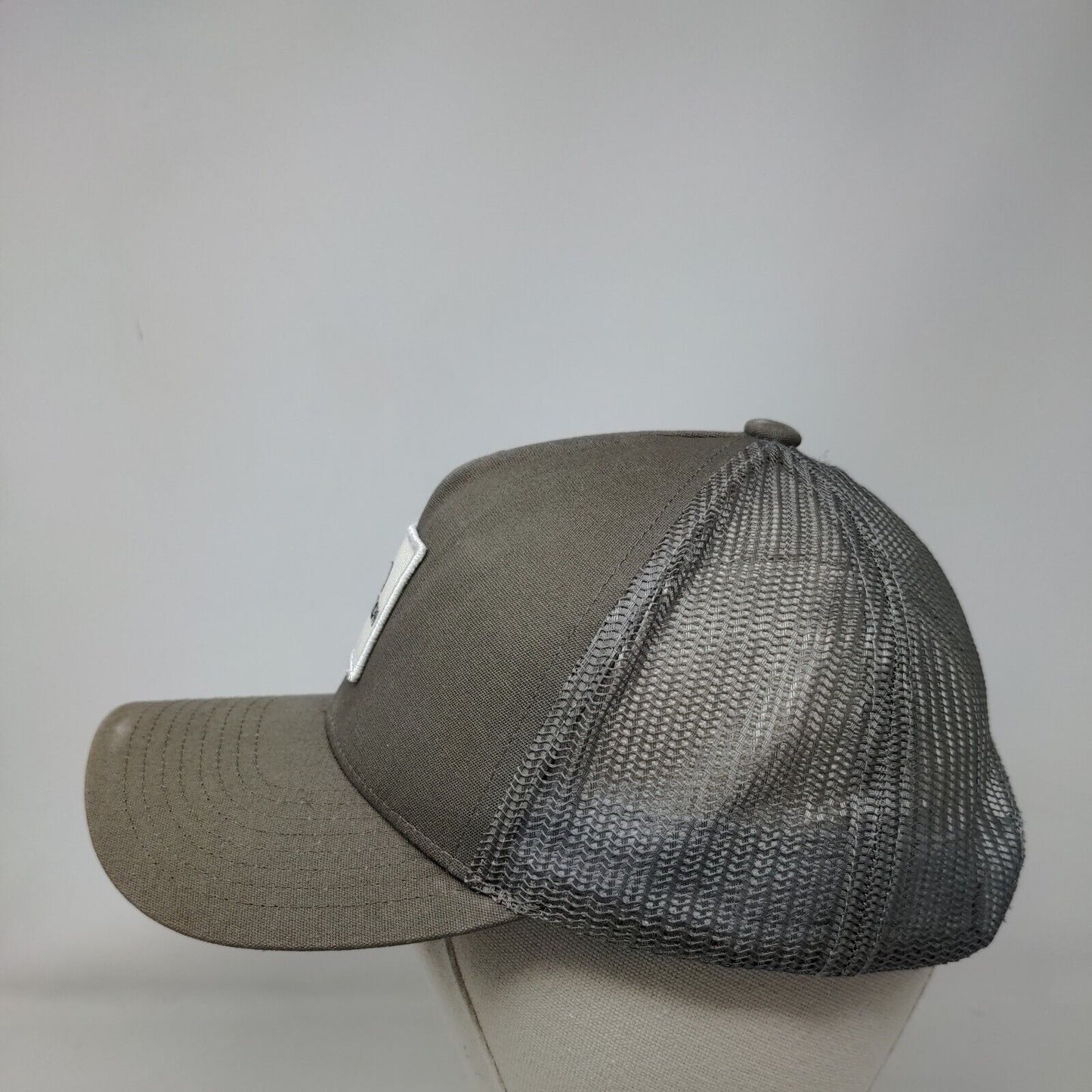 Brixton Snapback Trucker Hat Tan One Size Embroiidered Mesh Back Netplus