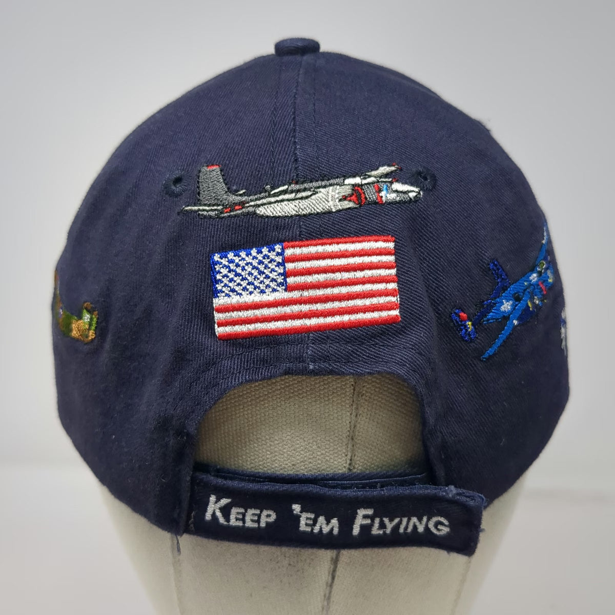 Blue Baseball Cap One Size Commemorative Air Force Bomber Command Planes Hat