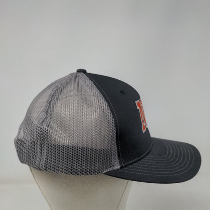 NB Snapback Mesh Back Trucker Hat Black One Size Embroidered Colorblock
