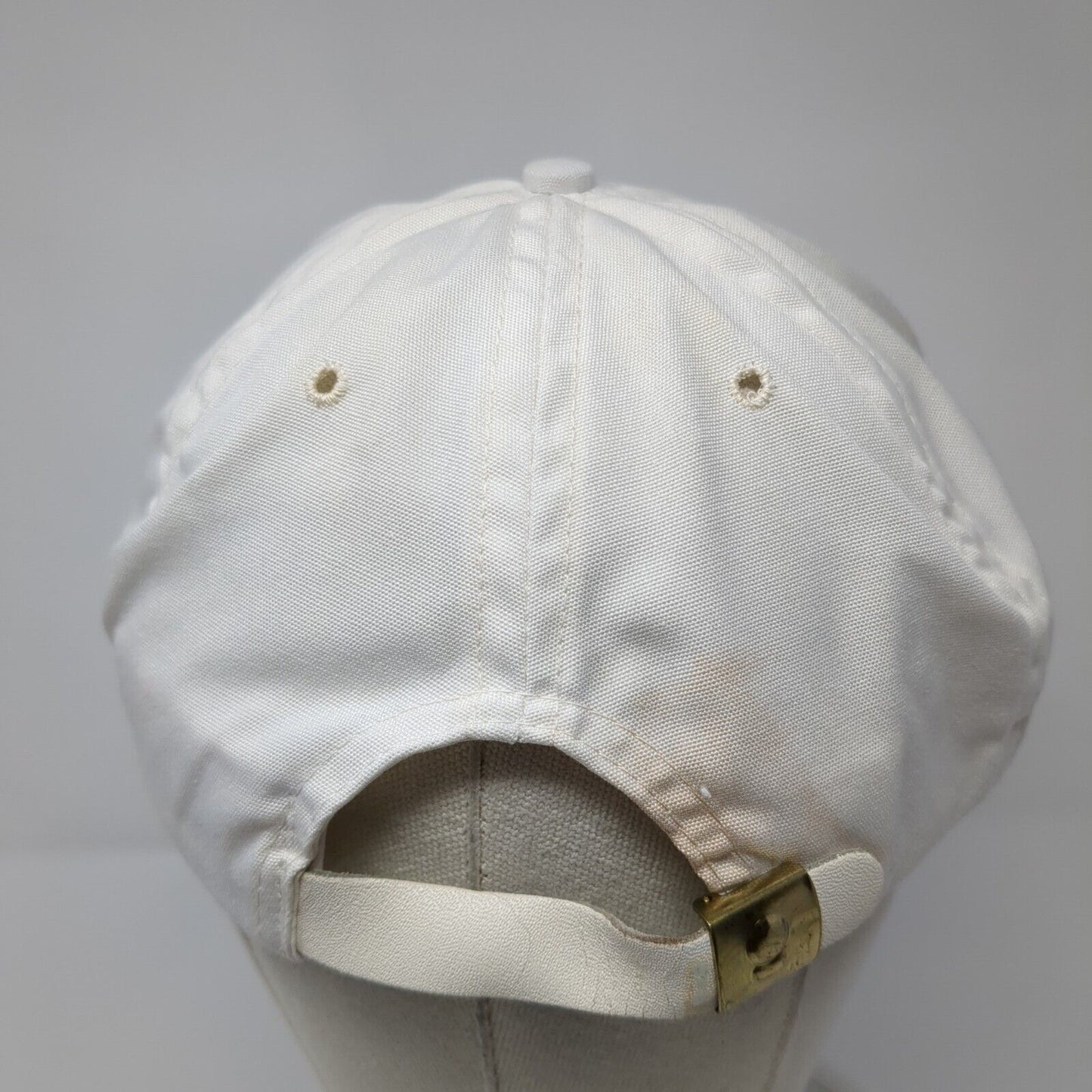 The International Slideback Hat White OS Adjustable Embroidered Rope Imperial