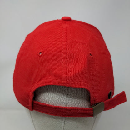 Tracks & Record Jamaica Slideback Hat Red One Size Adjustable Embroidered