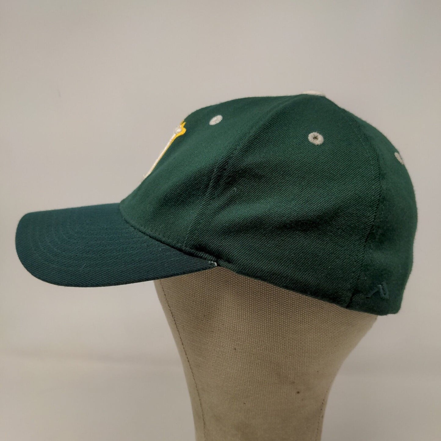 Pacific Headwear Men's Fitted Hat Green Size M-XL 7 3/8 - 8 Embroidered Logo