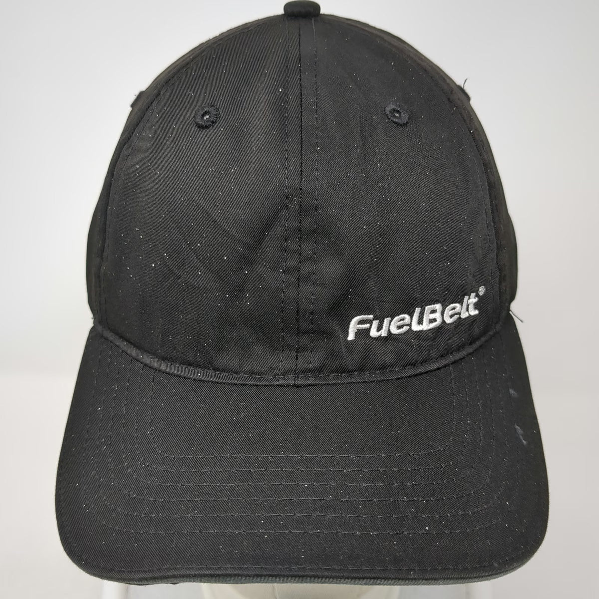Headsweats Baseball Cap Black OSFM FuelBelt Logo Cocona Adjustable Running Hat