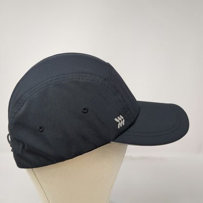 All in Motion 5 Panel Black One Size Hat Bungee Cord Performance Lightweight