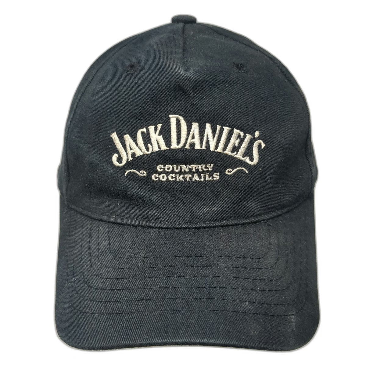 Magic Headwear 5 Panel Black OSFM Hat Jack Daniels Country Cocktails Strapback