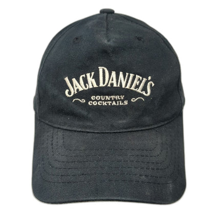 Magic Headwear 5 Panel Black OSFM Hat Jack Daniels Country Cocktails Strapback