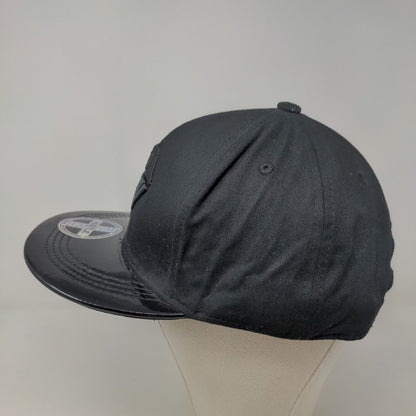 Hustle Men's Snapback Hat Black Size OS Embroidered Diamond Logo W/Sticker