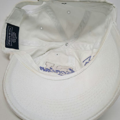 Perrin Smithsonian Institution White One Size Baseball Cap Slideback Hat Cotton