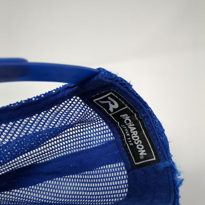 N Boise Snapback Mesh Back Trucker Hat Blue One Size Solid Richardson